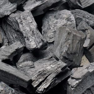 Wit eiken houtskool losgestort