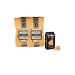 Houtskool Oak & Birch 2x10kg & Samba Aanmaakwokkels 1kg